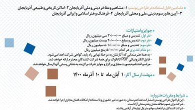 مسابقه طـراحی پوستر «هویت اسلامی و ایرانی در آذربایجان» | انجمن هنرهای تجسمی استان اردبیل ـ جامعه تخصصی هنرهای تجسمی