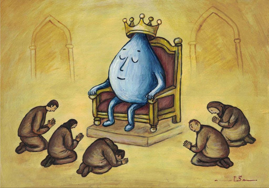 اثر لیلی سلیمی کمبود آب (در ستایش آب) | انجمن هنرهای تجسمی استان اردبیل ـ جامعه تخصصی هنرهای تجسمی